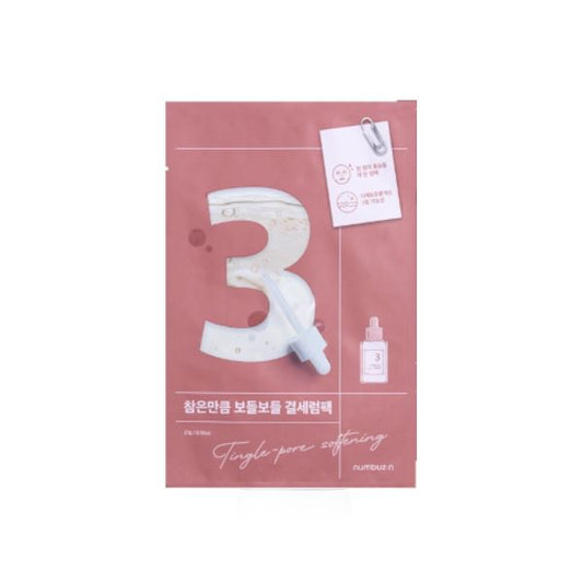 Numbuzin NO.3 Tingle-Pore Softening Sheet Mask